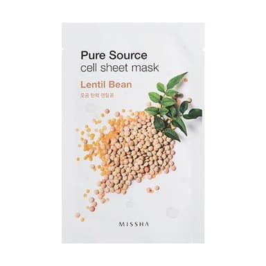 Missha Pure Source Cell Sheet Mask (Lentil Bean)