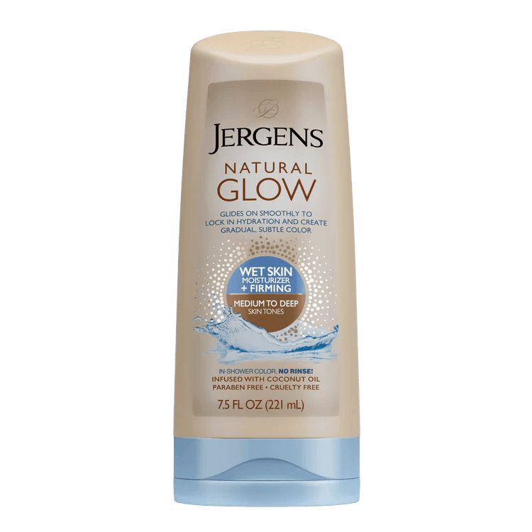Glow Wet Skin Moisturizer + Firming, Medium To Deep