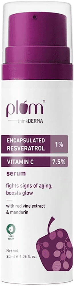 thinkDERMA 1% Encapsulated Resveratrol & 7.5% Vitamin C Face Serum