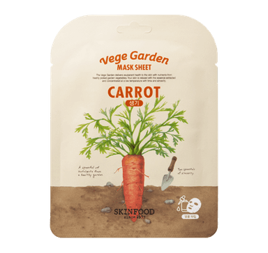 Vege Garden Carrot Mask Sheet