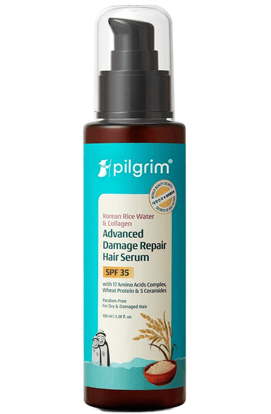 Korean Rice Water & Collagen Advanced Damage Repair Hair Serum SPF 35