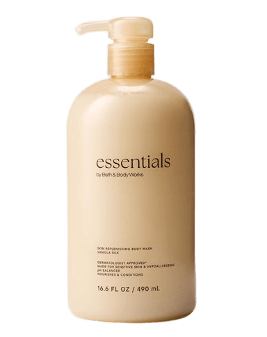 Essentials Vanilla Silk Skin Replenishing Body Wash