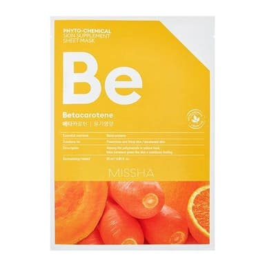 Phytochemical Skin Supplement Sheet Mask (Betacarotene/Nourishing)