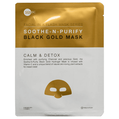 Facial In-A-Flash Soothe-N-Purify Black Gold Mask