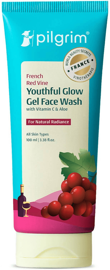 Red Vine Youthful Glow Gel Face Wash with Vitamin C & Aloe