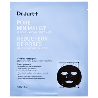Pore Minimalist Black Charcoal Sheet Mask