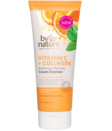 Brightening and Hydrating Cream Cleanser with Vitamin C and Collagen