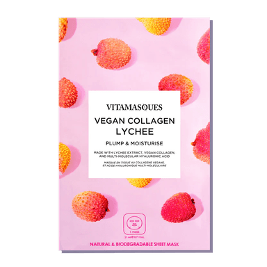Vegan Collagen Lychee Face Sheet Mask