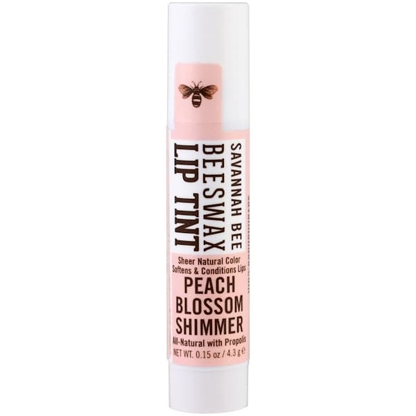 Beeswax Lip Tint, Peach Blossom Shimmer