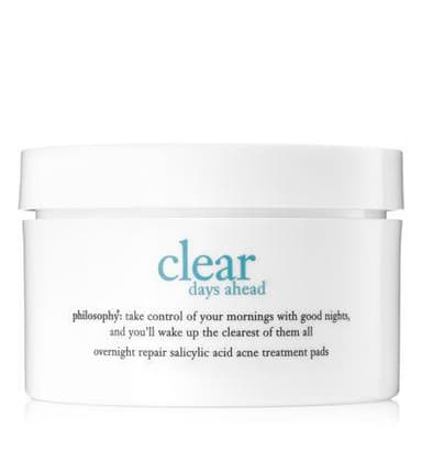 clear days ahead overnight repair acne treatment pads