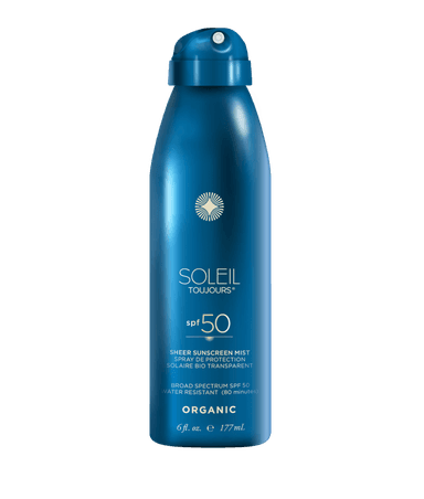 Organic Sheer Sunscreen Mist SPF 50