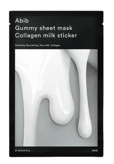 Gummy Sheet Mask Collagen Milk Sticker