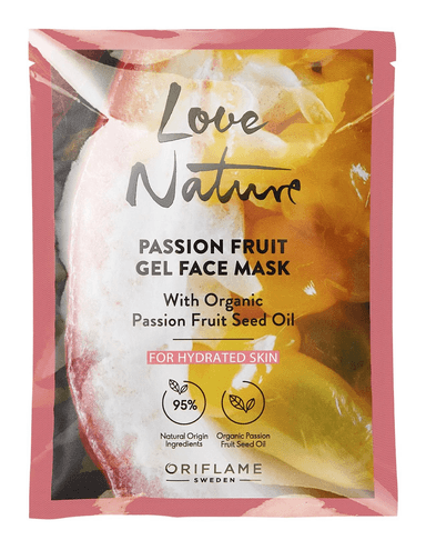 LOVE NATURE Passion Fruit Gel Face Mask with Organic Passion Fruit Seed Oil
