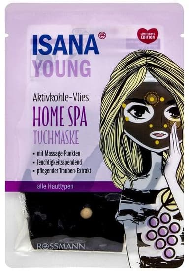 Aktivkohle-Vlies Home Spa Tuchmaske