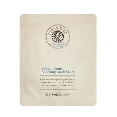 CLEAN FACE SEBUM CONTROL SOOTHING MASK SHEET
