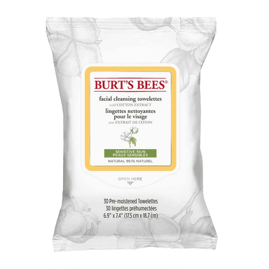 Sensitive Facial Cleansing Towelettes with Cotton Extract