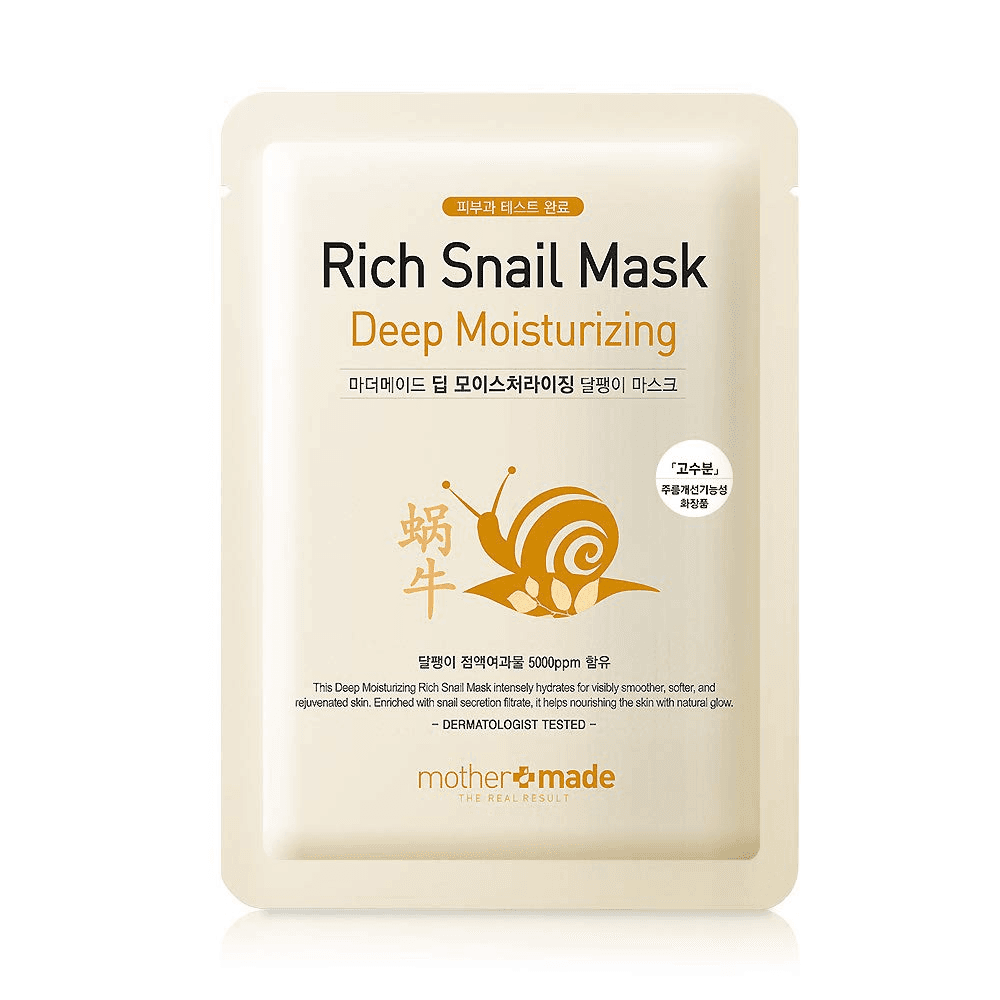 Deep Moisturizing Rich Snail Face Sheet Mask