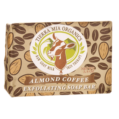 Raw Goat Milk Skin Therapy, Exfoliating Soap Bar, Almond Coffee