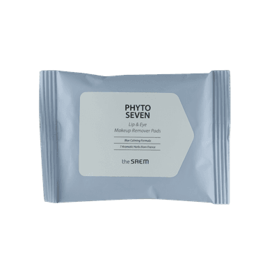 PHYTO SEVEN LIP & EYE MAKEUP REMOVER PADS