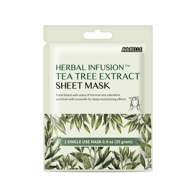 Herbal Infusion Teatree Extract Sheet Mask