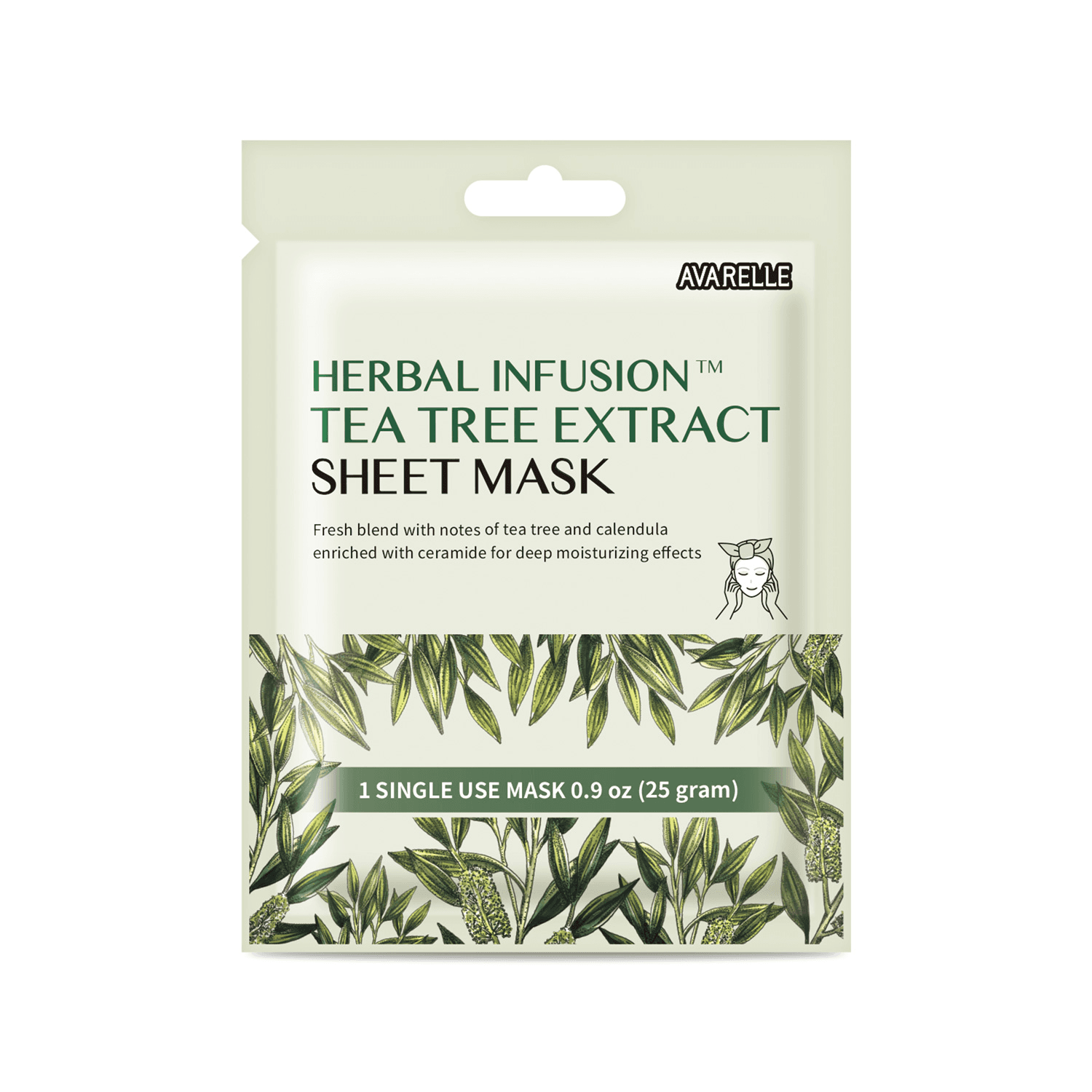 Herbal Infusion Teatree Extract Sheet Mask