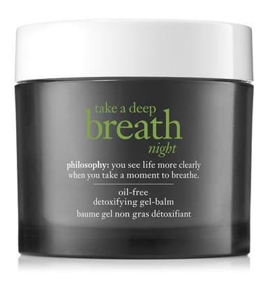 take a deep breath night time detoxifying gel-balm