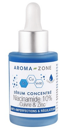 Sérum Visage Concentré Niacinamide 10%, Cuivre & Zinc