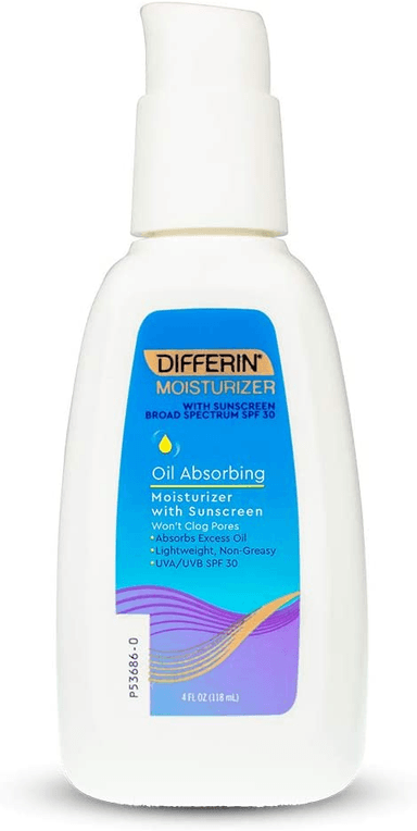 Oil Absorbing Moisturizer with Sunscreen- Broad Spectrum UVA/UVB SPF 30