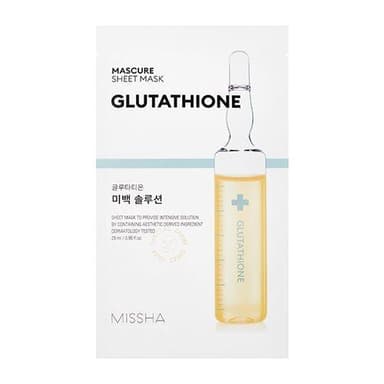 Mascure Whitening Solution Sheet Mask - Glutathione