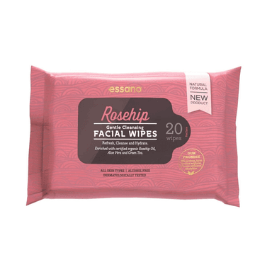Rosehip Gentle Cleansing Facial Wipes
