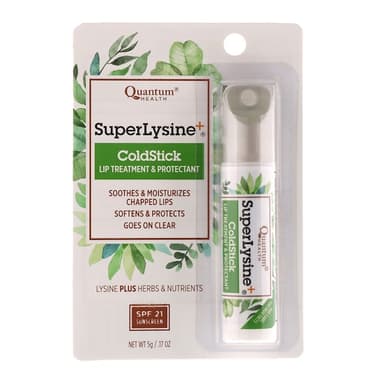 Super Lysine+, Coldstick, Lip Treatment & Protectant, SPF 21