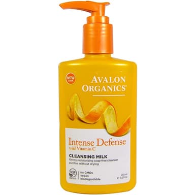 Intense Defense, With Vitamin C, Cleansing Milk
