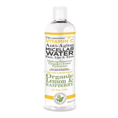 The Conscious™ Vitamin C Anti-Aging Micellar Water Organic Lemon & Raspberry