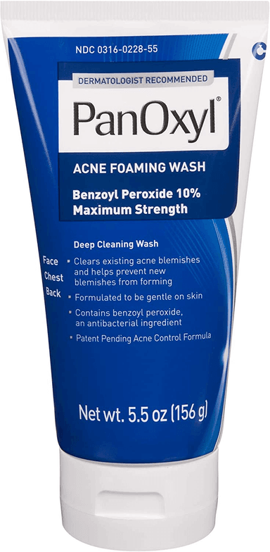 Acne Foaming Wash Benzoyl Peroxide 10% Maximum Strength