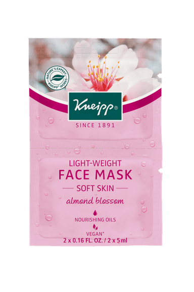 Almond Blossom Lightweight Face Mask - “Soft Skin” - Set Of 2