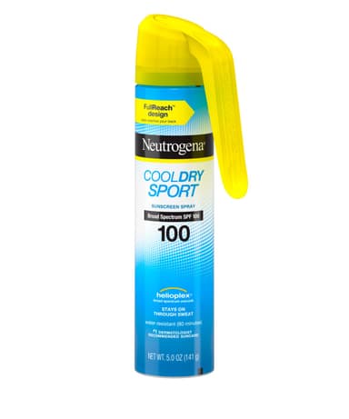Cool Dry Sport Water-Resistant Sunscreen Spray, SPF 100
