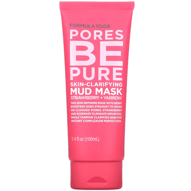 Pores Be Pure Skin-Clarifying Mud Mask Strawberry + Yarrow