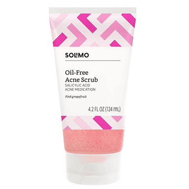 Oil-Free Pink Grapefruit Facial Scrub, 2% Salicylic Acid Acne Medication