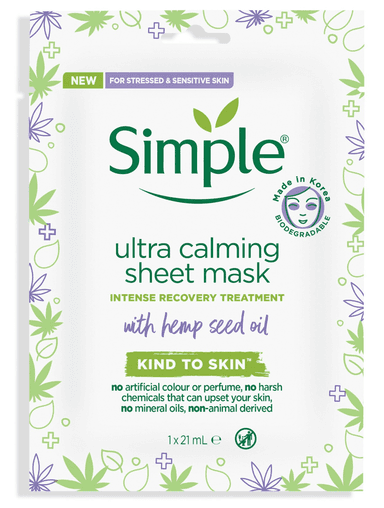 Ultra Calming Sheet Mask With Hemp Seed Oil