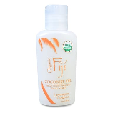 Organic Raw Oil, Cold Pressed Coconut Oil, Lemongrass Tangerine