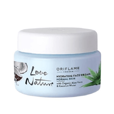Love Nature Hydrating Face Cream with Organic Aloe Vera & Coconut Water