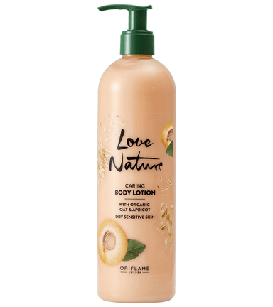 LOVE NATURE Caring Body Lotion with Organic Oat & Apricot