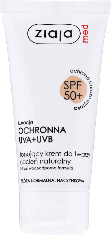 Kuracja Ochronna UVA+UVB Tonujący Krem Do Twarzy Odcień Naturalny