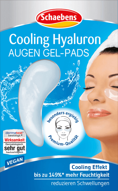 Cooling Hyaluron Augen Gel-Pads