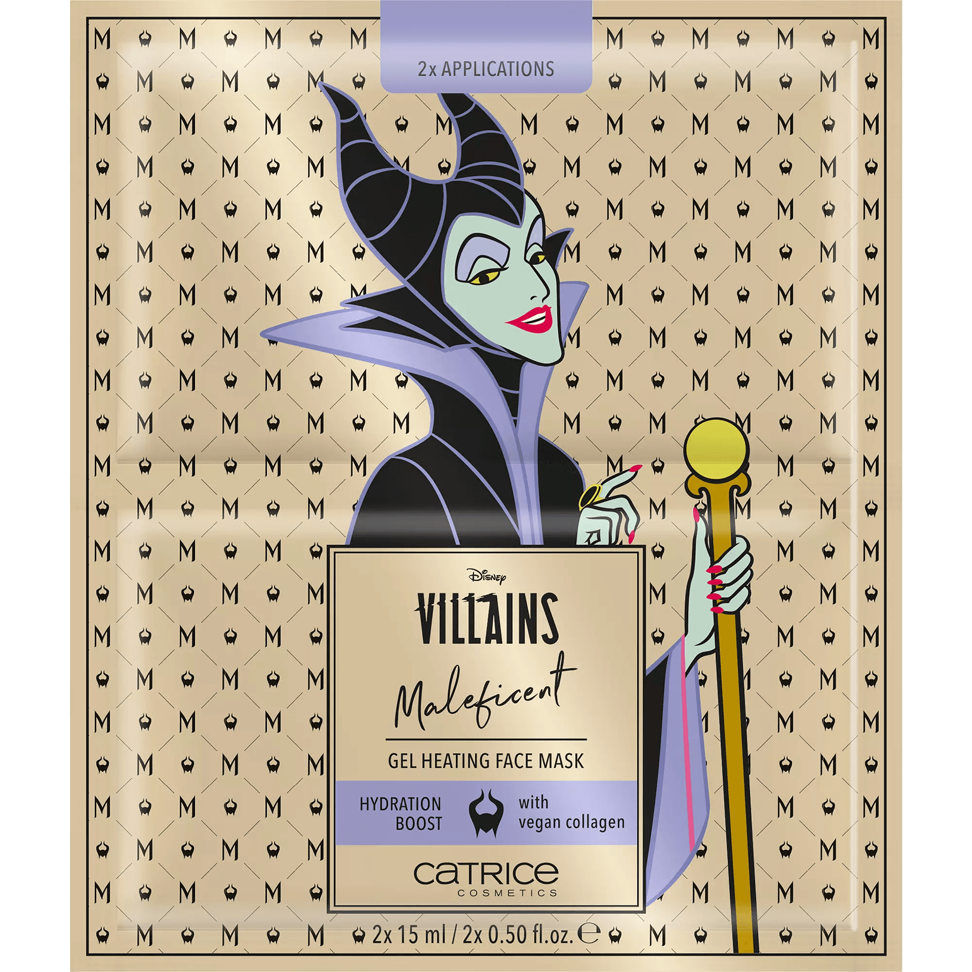 Disney Villains Maleficent Gel Heating Face Mask