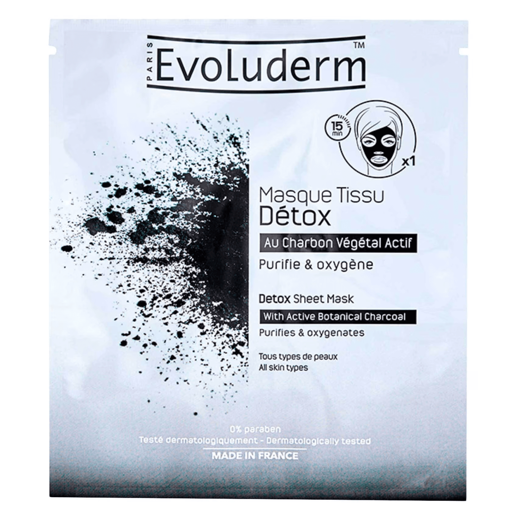 Detox Sheet Mask with Active Botanical Charcoal