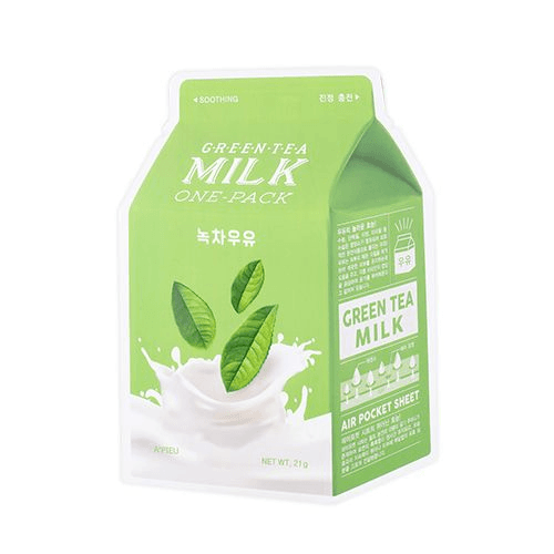 Green Tea Milk Sheet Mask (Soothing)