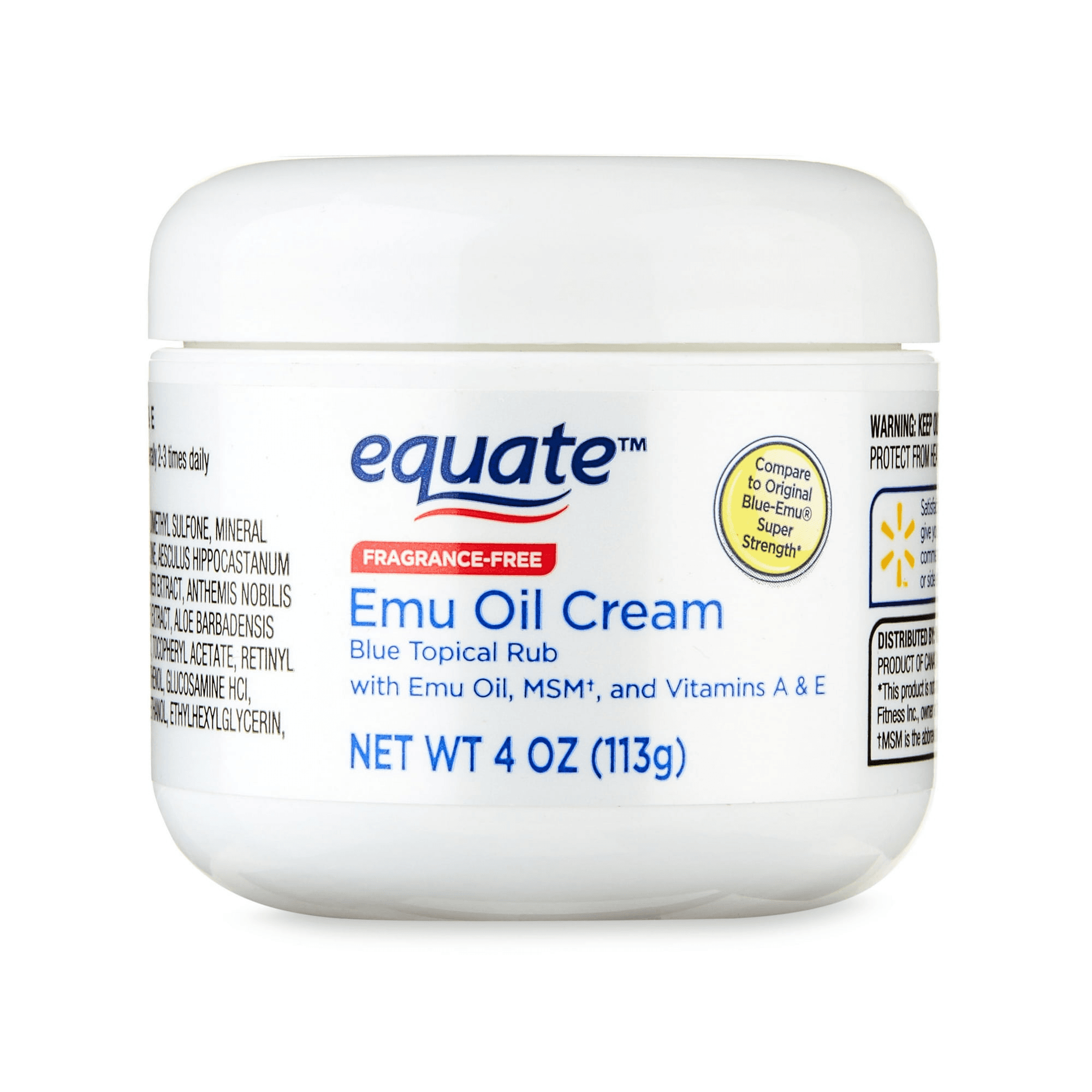 Emu Oil Cream Blue Topical Rub Body Moisturizer