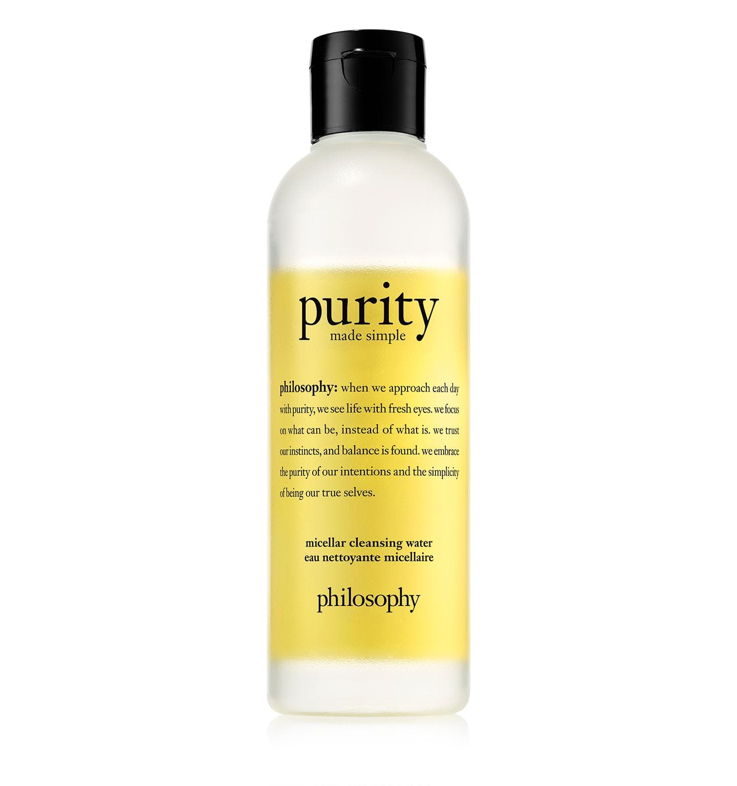 purity made simple micellar cleansing water