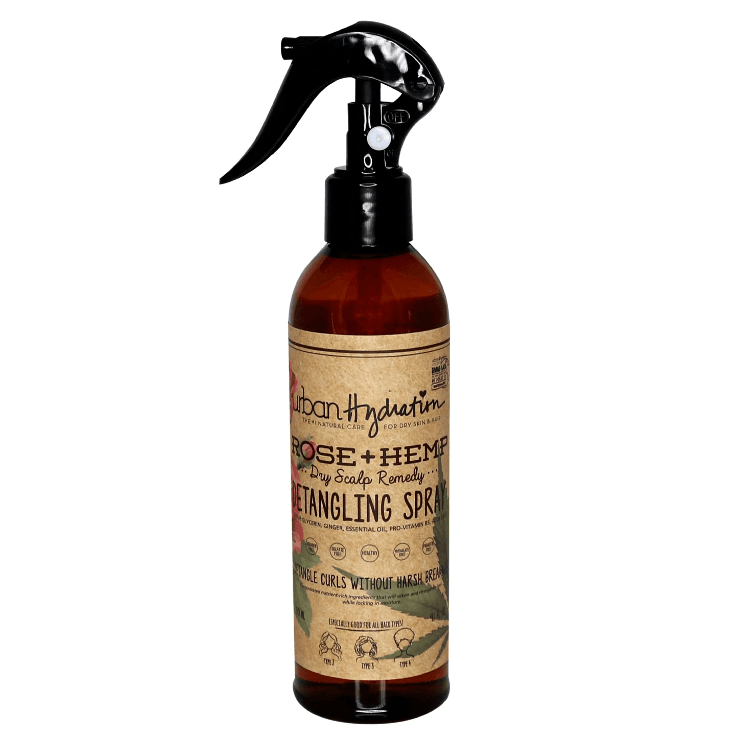 Rose + Hemp Detangling Spray